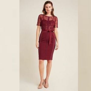 AnthropologieWine Red Byron Lars Carissima Lace